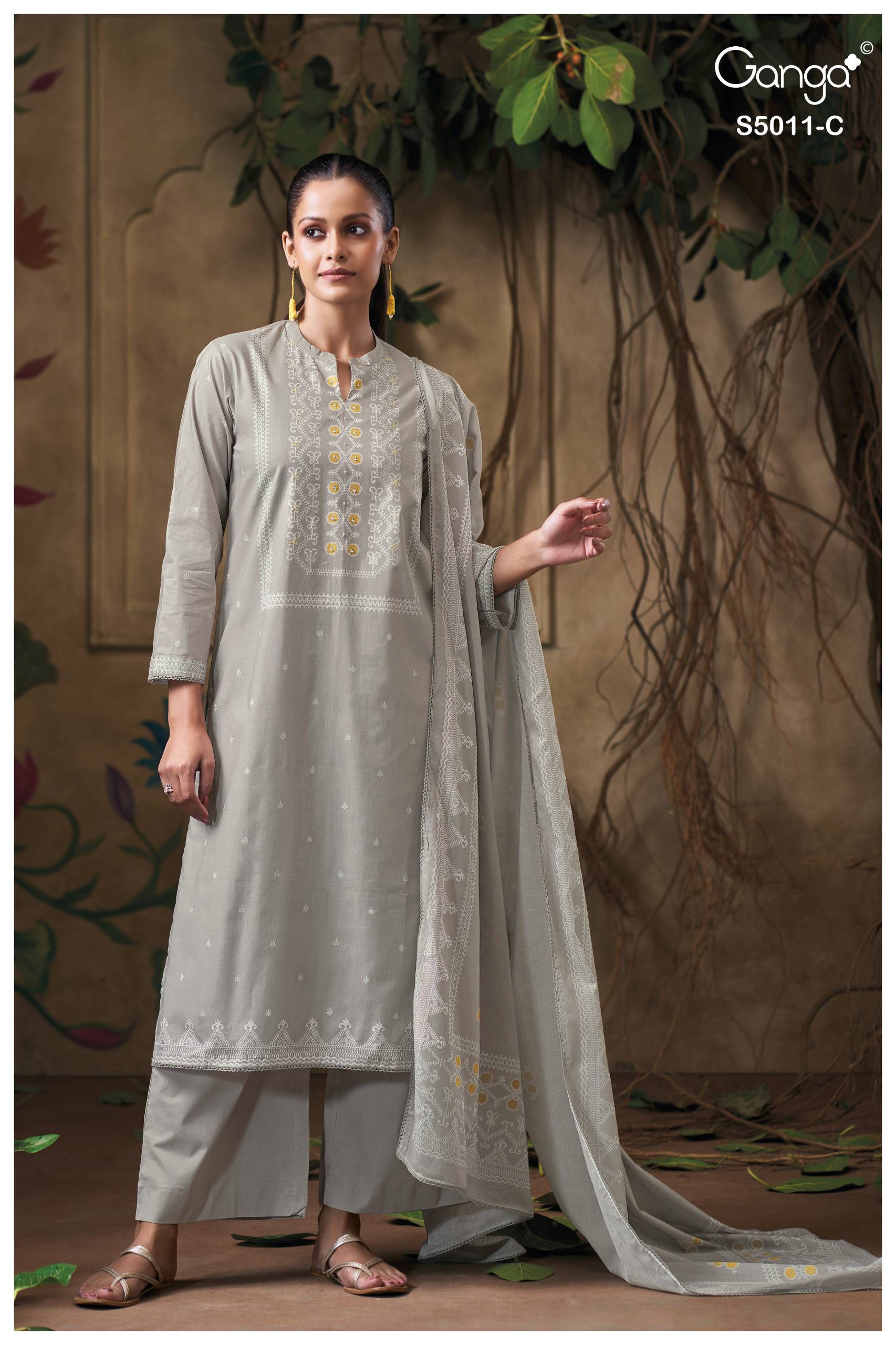 RAKUL 5011 Series By GANGA FASHION Stylish Beautiful Colourful COTTON Dresses At Wholesale Price